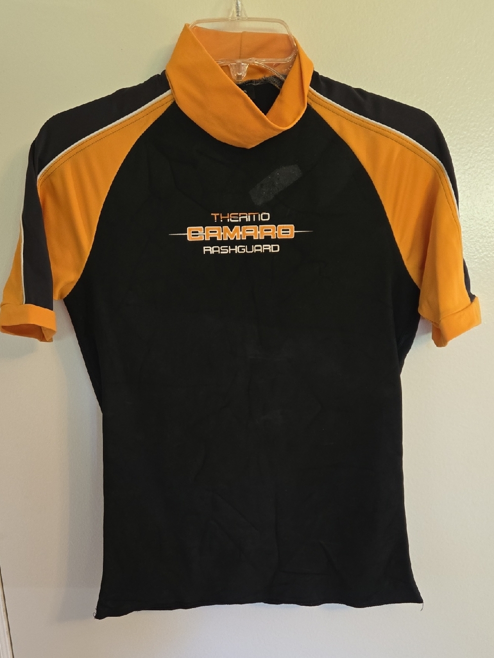 Camaro Thermal Rashguard - Black & Orange